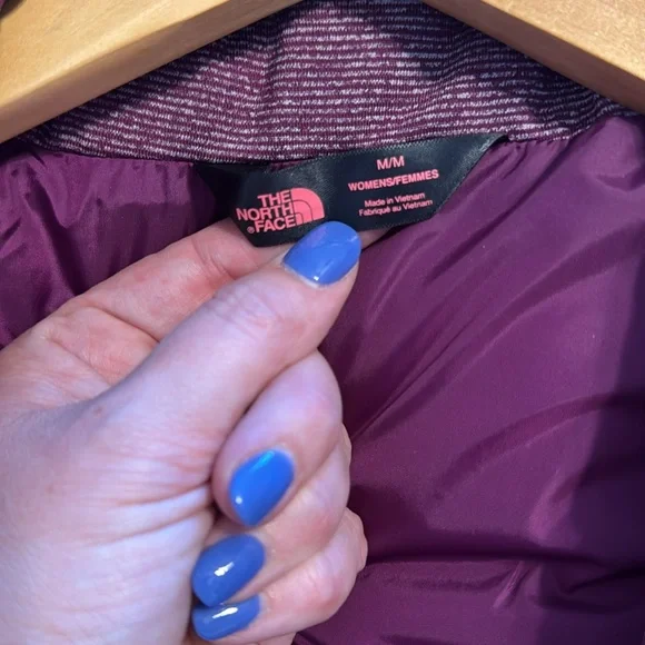 The North Face purple puffer vest, medium - Picture 7 of 9